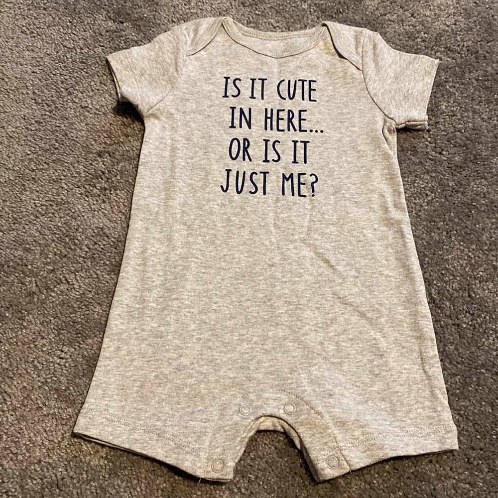 Carters Grey one piece outfit
